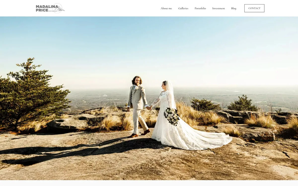 Website Madalina Price, fotograf de destination weddings